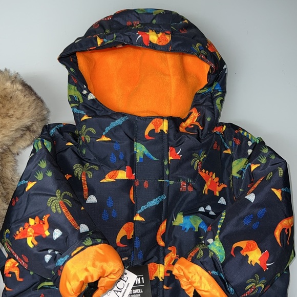 CHILDRENS PLACE 3T BOYS JACKET / GLOVES / FLEECE/ HAT SET NWT MSRP $110 - Picture 2 of 14